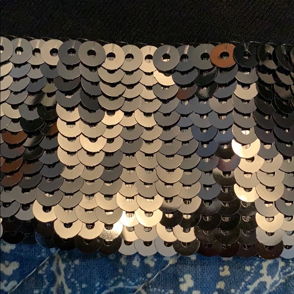 Black long sleeve top with bling - Picture 2 of 6